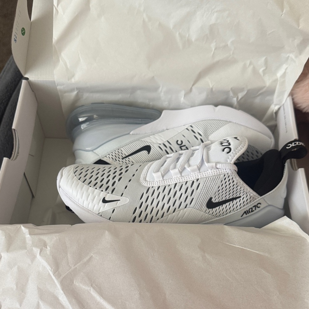 Nike White and Black Air Max Shoes